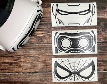 Meta Quest 2 Oculus - 3 Marvel Avengers Ironman Starlord Spiderman Set VR Decals Skin Free Shipping