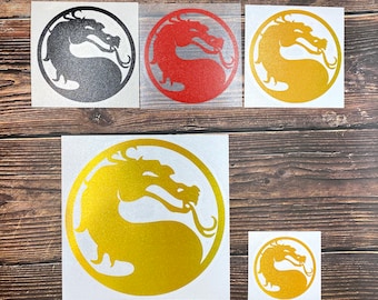 Mortal Kombat Dragon Ninja Videogames Decal Sticker for Car, Laptop, Window, Bottles, Hydroflask Free Shipping