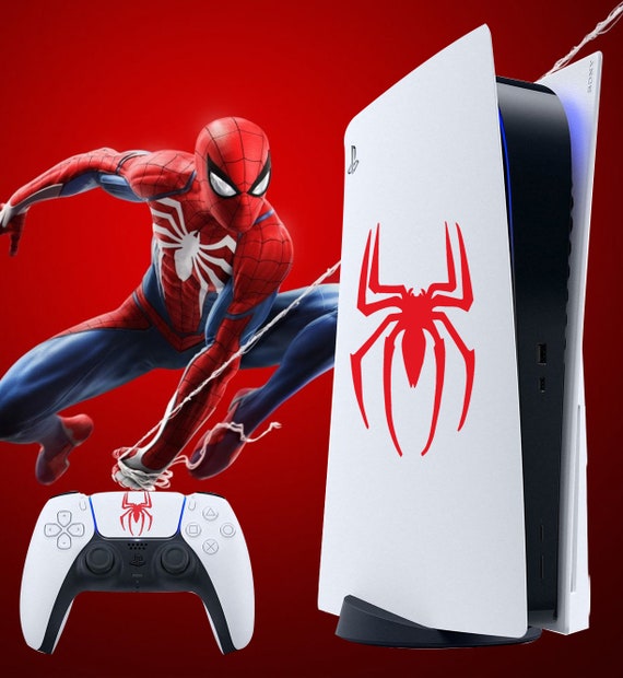 PS5 Spiderman Spider-Man Peter Parker Sony Playstation Marvel Decal Set  Free Shipping -  Italia
