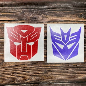 Transformers Autobots Decepticons Decal Sticker for Car, Laptop, Window, Bottles, Hydroflask Free Shipping