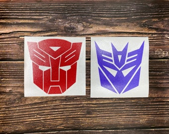 Transformers Autobots Decepticons Decal Sticker for Car, Laptop, Window, Bottles, Hydroflask Free Shipping