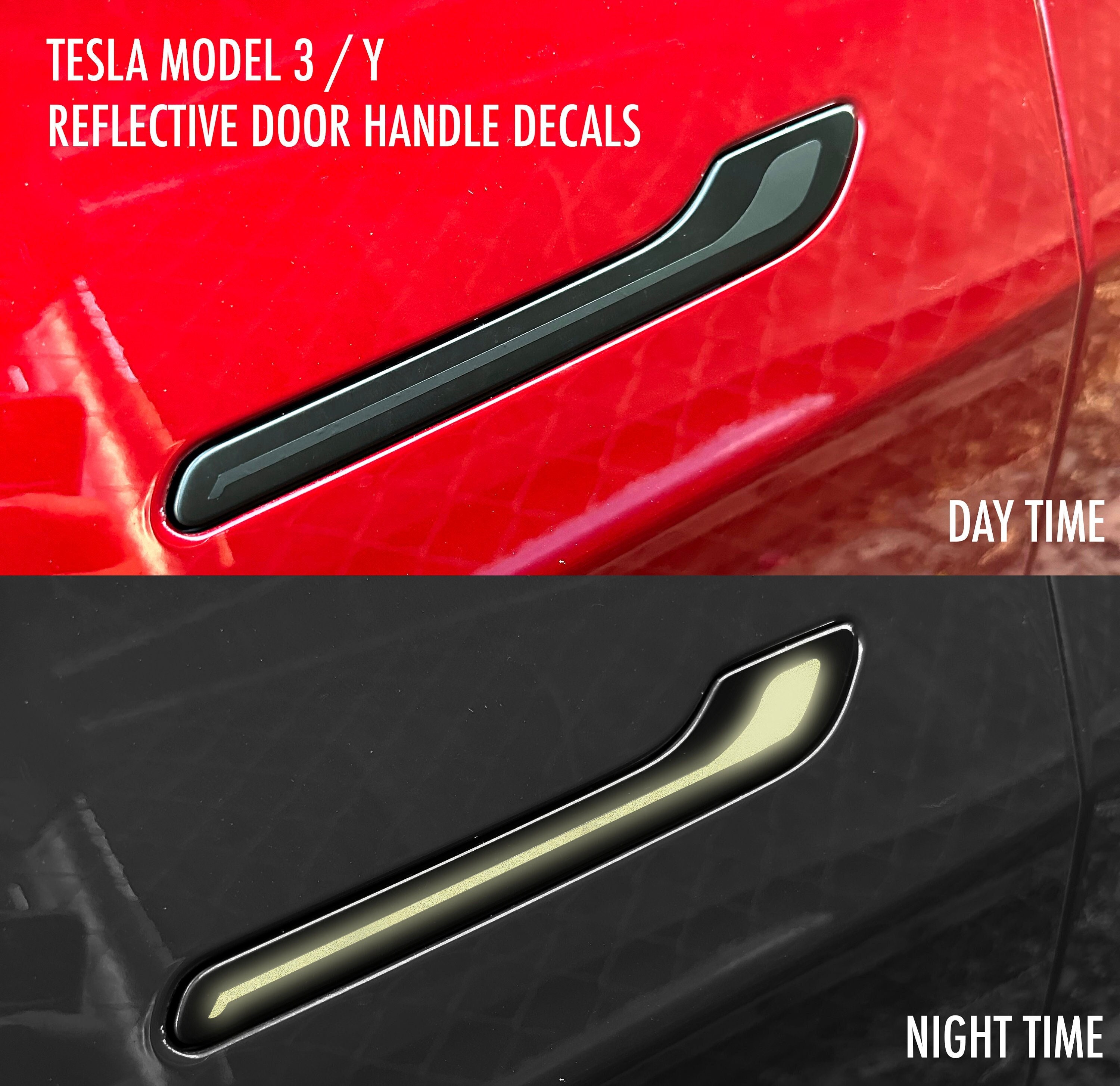 Tesla Model 3 - Model III - Side Stripes Graphics Decals Sticker Kit - N°  U5025