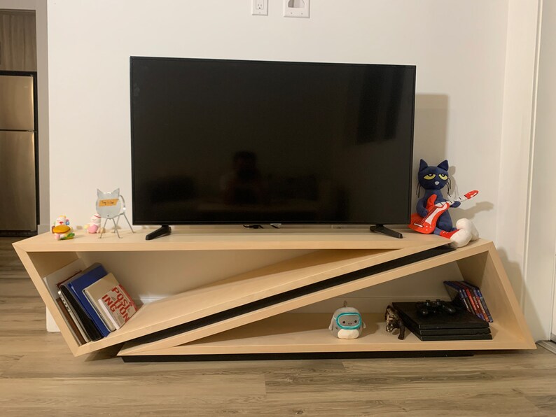 Modern TV Stand Minimalist Furniture Living Room Etsy