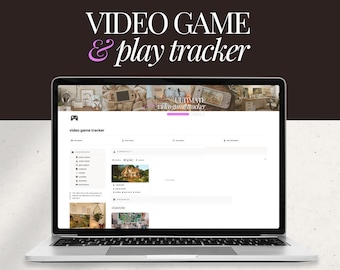 notion video game tracker template | game library & backlog planner • progress, series, expansion tracking