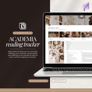 modello di nozione di monitoraggio della lettura accademica leggera • monitoraggio dei libri accademici, diario di lettura, pianificatore di studio, registro di lettura
