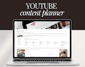 notion youtube planner template | content calendar, video scheduler, analytics & workflow tracker for content creators