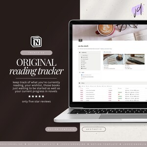 modello di nozione di monitoraggio della lettura originale • diario di lettura, registro di lettura, monitoraggio dei libri, pianificatore digitale, elenco di lettura di nozione