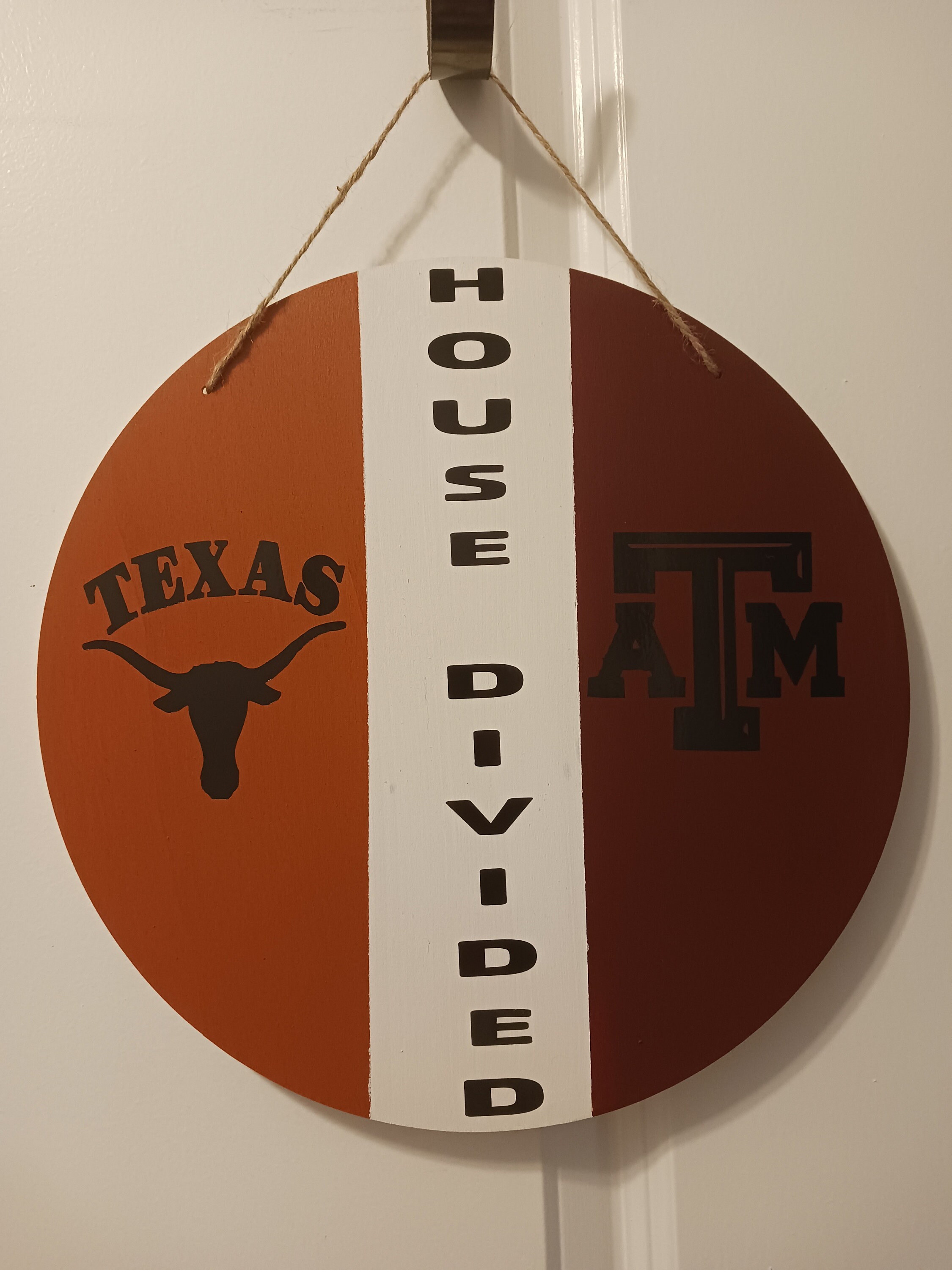 House Divided Door Hanger Etsy