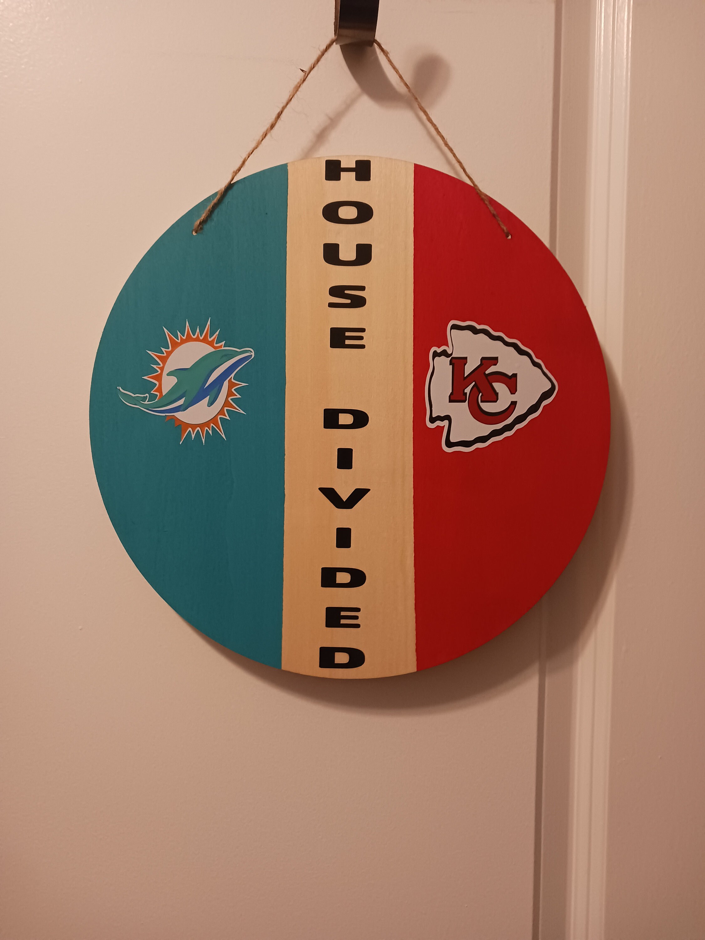 House Divided Door Hanger Etsy