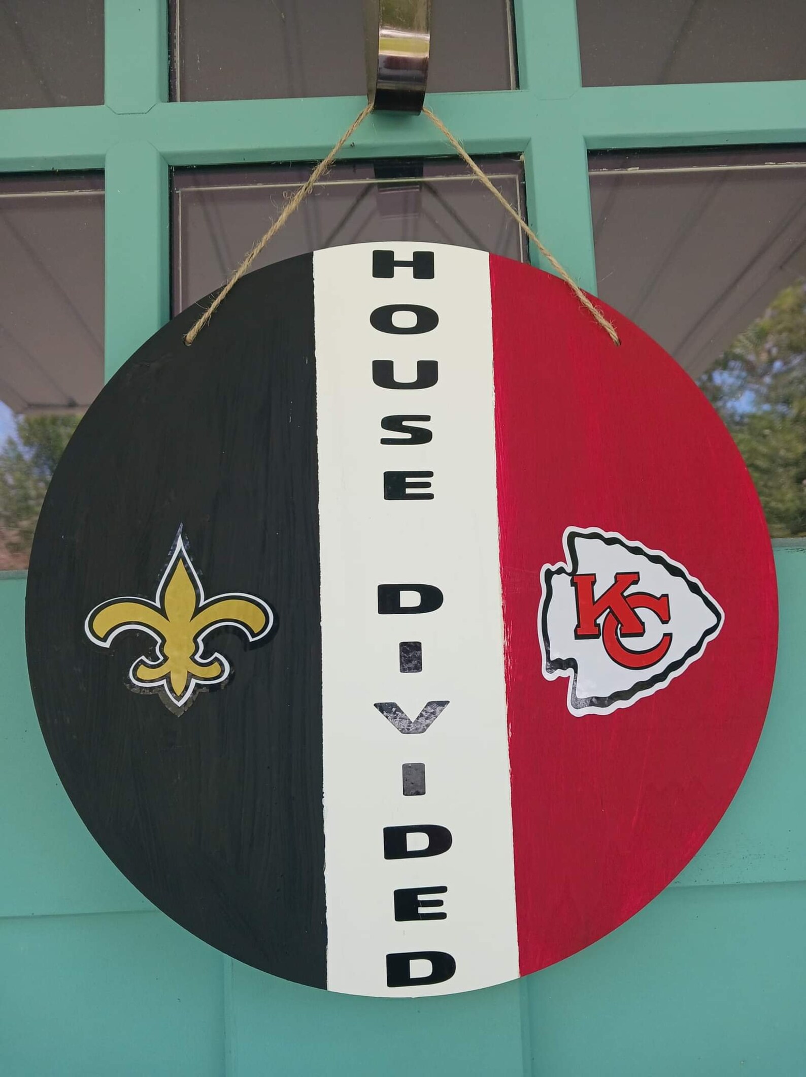 House Divided Door Hanger Etsy