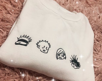 JJK Doodle Embroidered Sweater