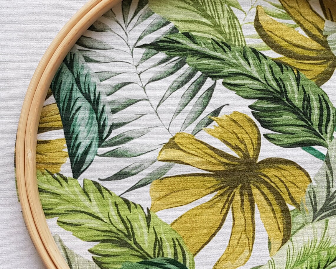 Plant leaves embroidery kit  tropical leaves illustration  etsy Plant leaves embroidery kit  tropical leaves illustration  etsy