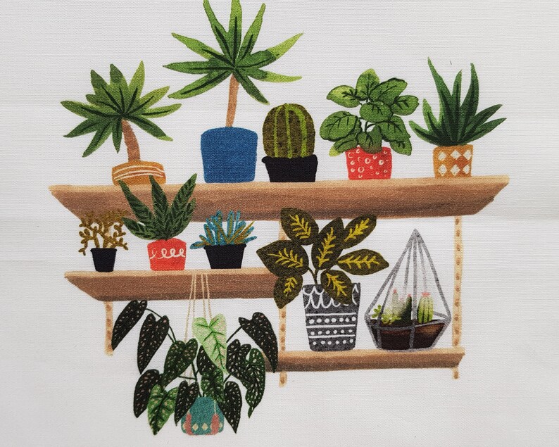 Plants on shelf embroidery kit  illustration embroidery art  etsy Plants on shelf embroidery kit  illustration embroidery art  etsy