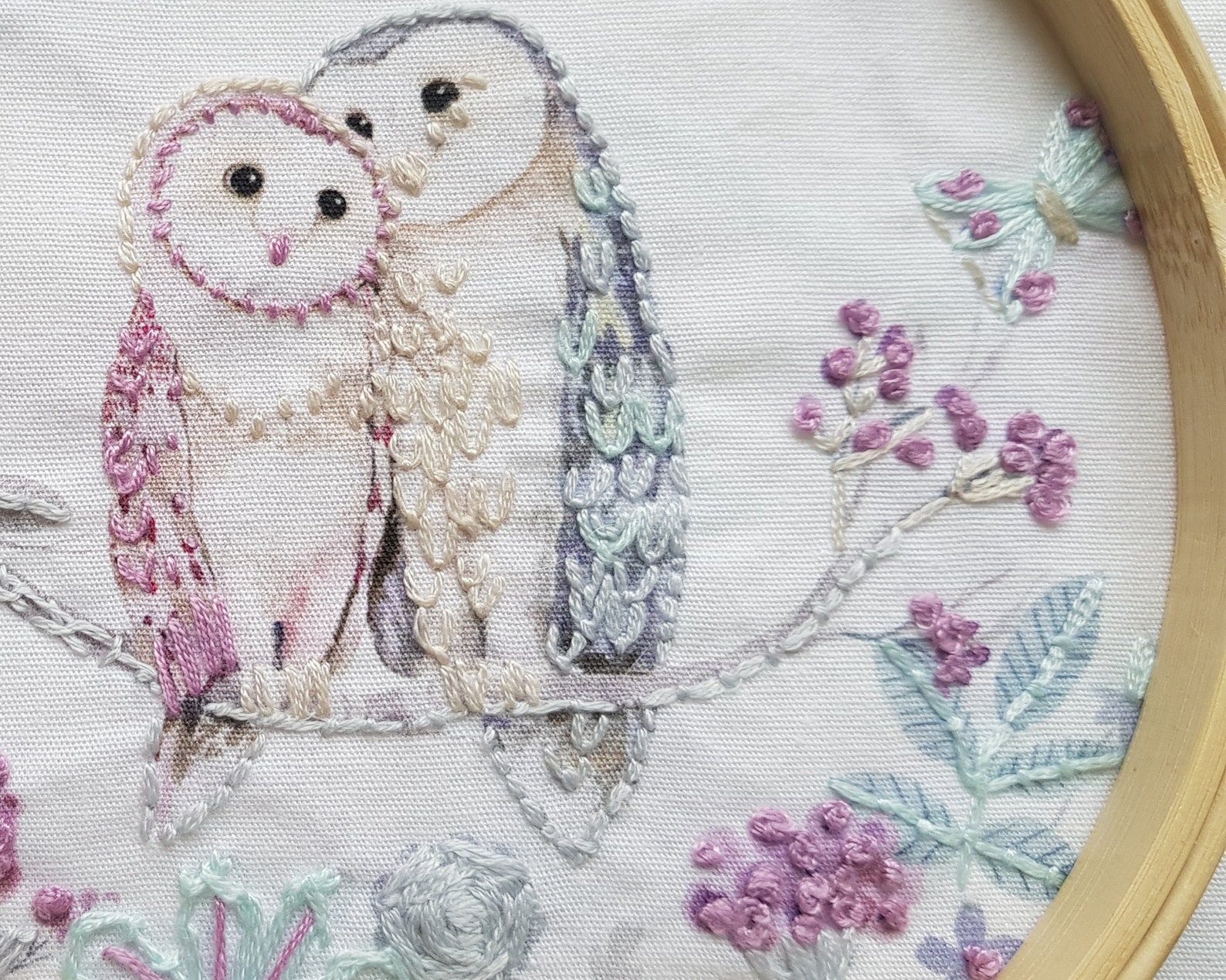 Owl Embroidery Kit or Panel | Etsy