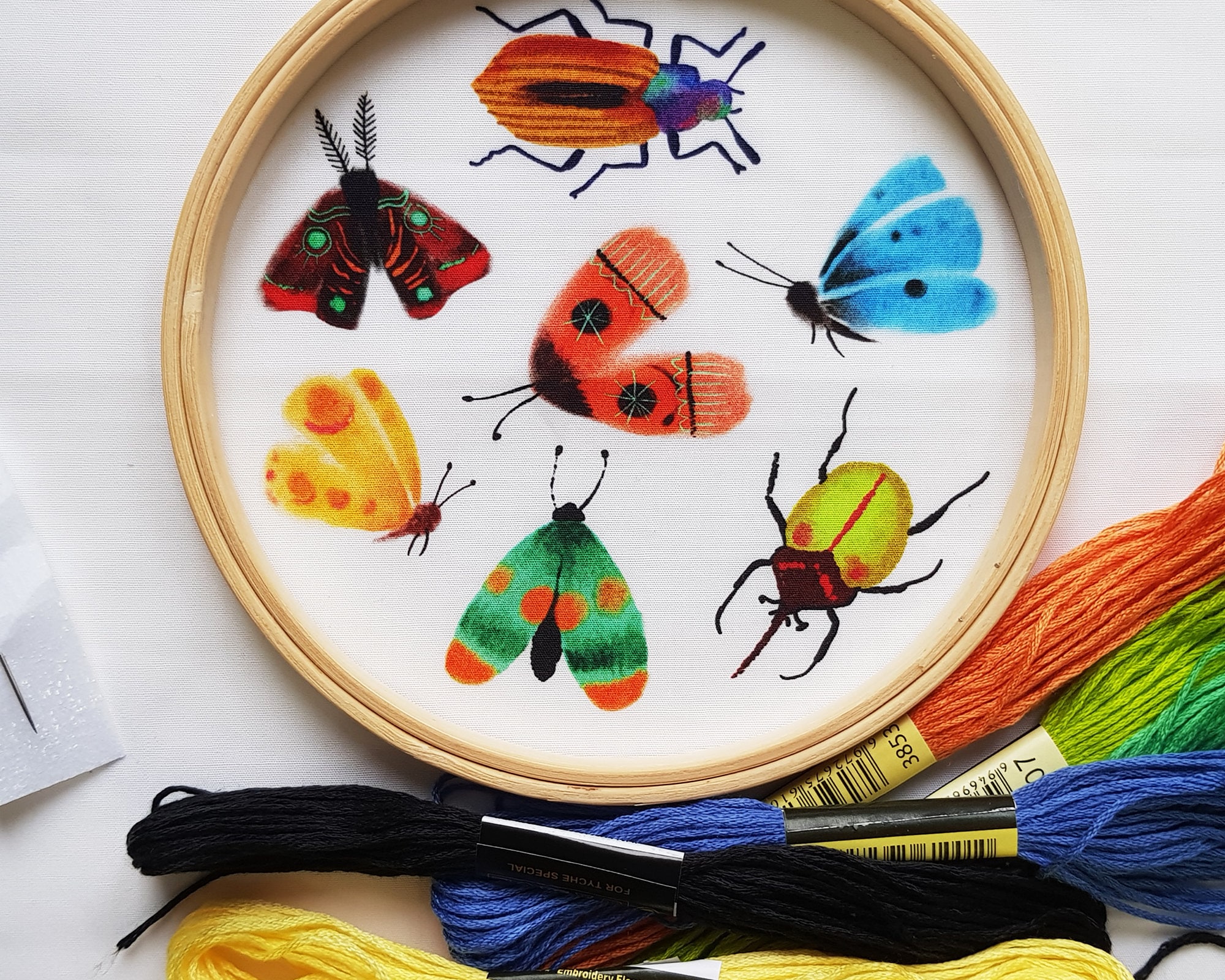 Bug Kit Embroidery Kit/ Art/ Needlepoint/ Gift - Etsy UK
