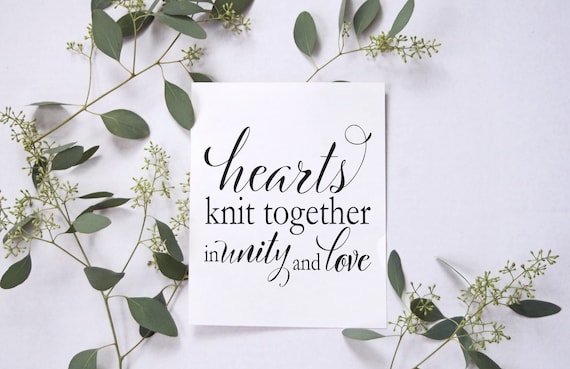 Hearts Knit Together in Unity and Love | Mosiah 18:21 | Digital