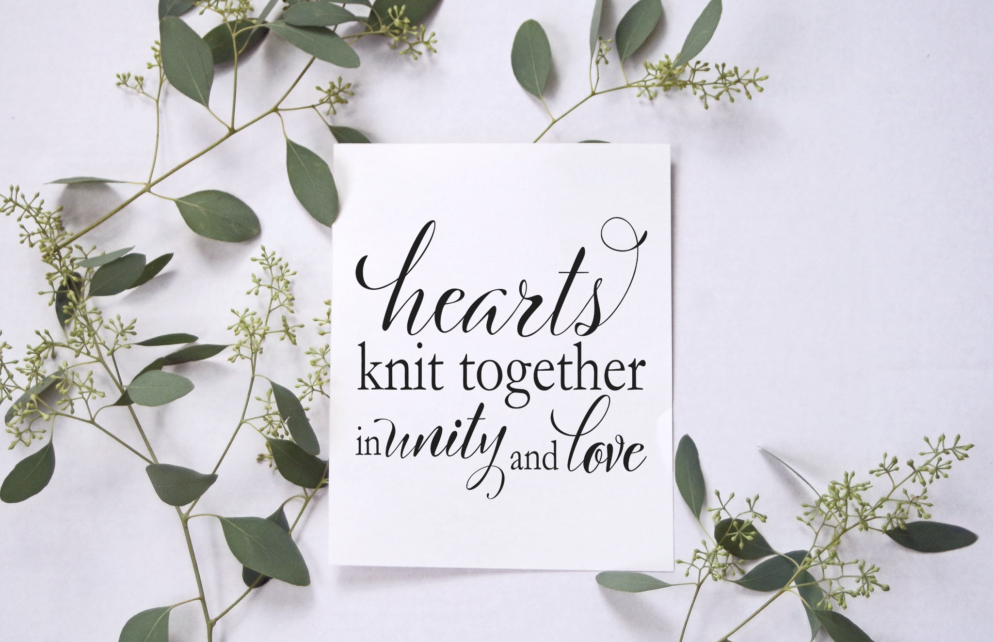 Hearts Knit Together in Unity and Love Mosiah 1821 Digital Print