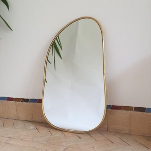 handmade brass mirror
