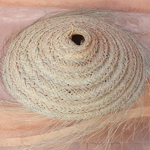 Offer for 3 Parasol Shaped Pendant Lights in Doum Straw Woven Natural Offer for 3 Parasol Shaped Pendant Lights in Doum Straw Woven Natural