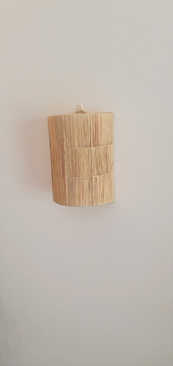 Raffia sconce cheap