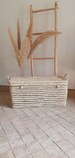 Wicker Storage Trunk - Chest and Storage Basket in Palm Leaves 