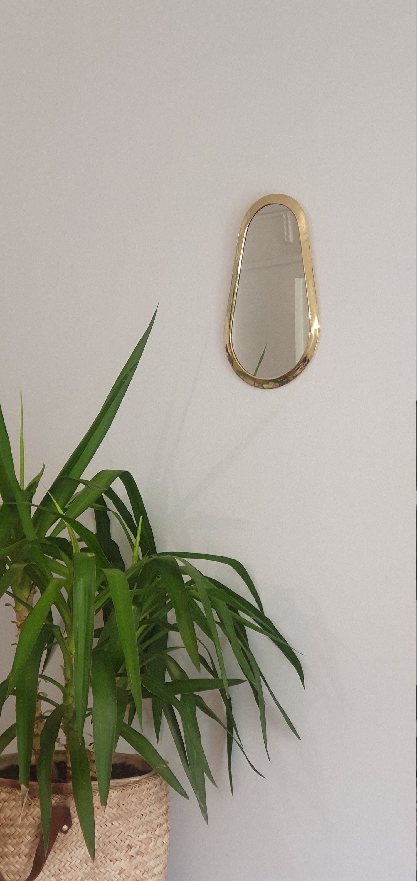 Brass Wall Mirror Handmade Etsy