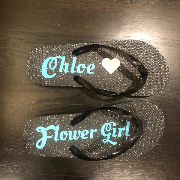 Girls personalize name Flip Flops | flower girl flip flop| bridesmaid flip flop | Birthday gift| Graduation  gift | Christmas gift