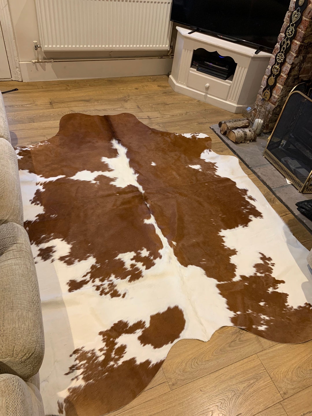 Cattle Hide Rug Genuine Cow Hide Rug - Leather Craft Film TV Prop Flooring Carpet ...