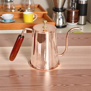 銅製コーヒーケトル：手作りV60 ポアオーバー（500ml、錫張り）