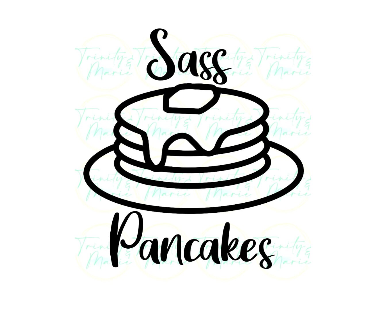 Ashnikko Tik Tok Sass Pancakes Black and White Print or Cut JPEG/PNG