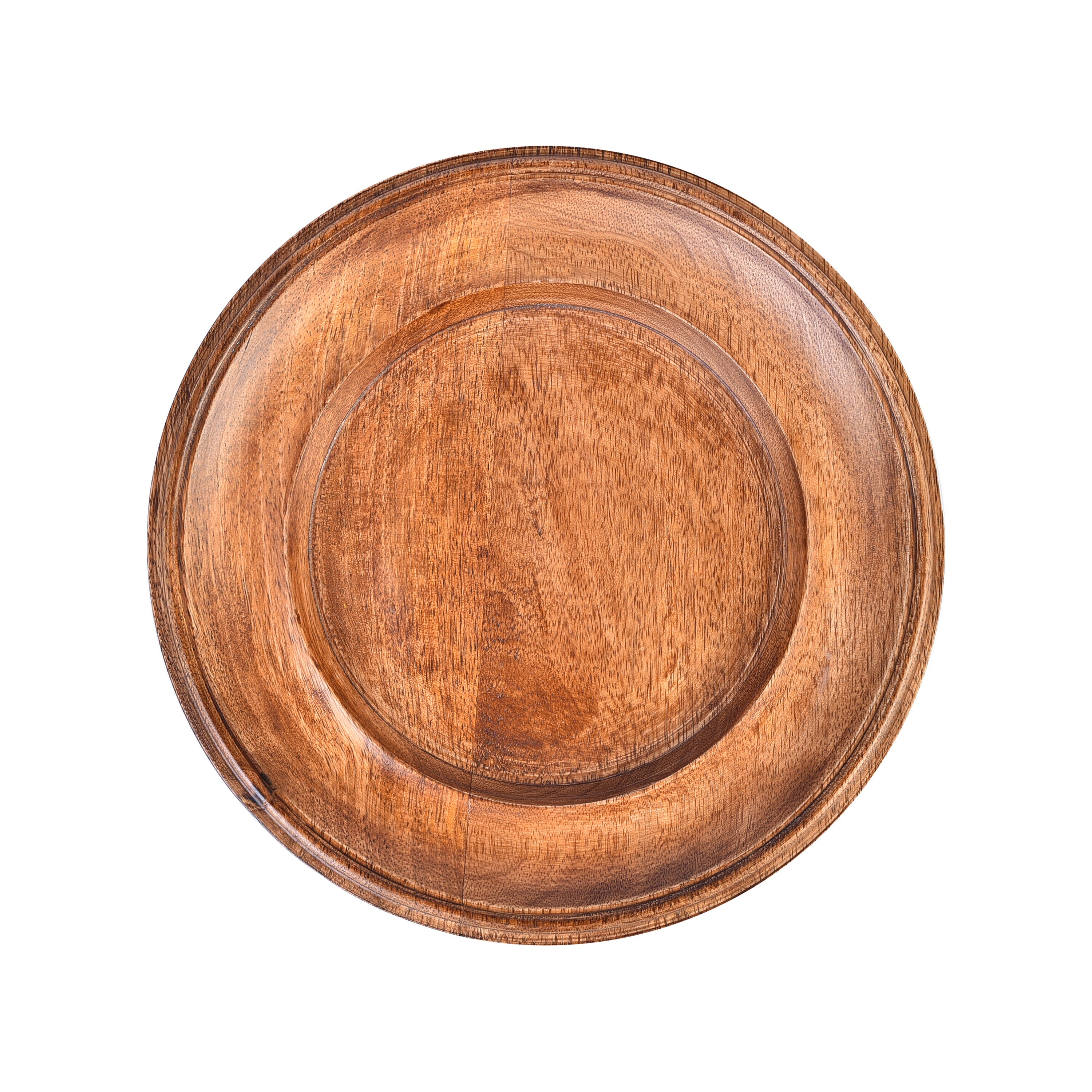 Round wooden plate Handmade Walnut Dinner Set 9 IN Etsy