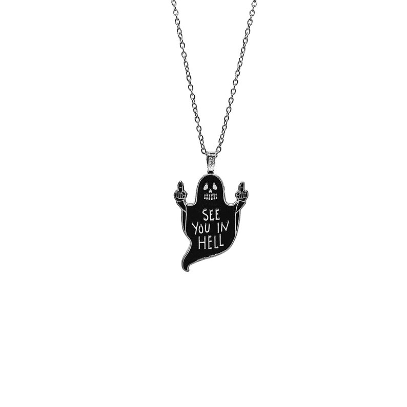 See You In Hell Ghostie Necklace