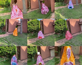 Summer dress, batik dress, african dress, thioup dress