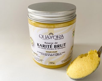 Beurre de Karité brut / Aux extraits d'écorce de Quinquina