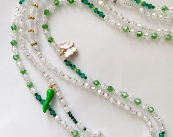 Perle de taille, baya, bine bine, perle de hanche, bijoux en perles, chaîne de taille, chaîne en perles, bin bin