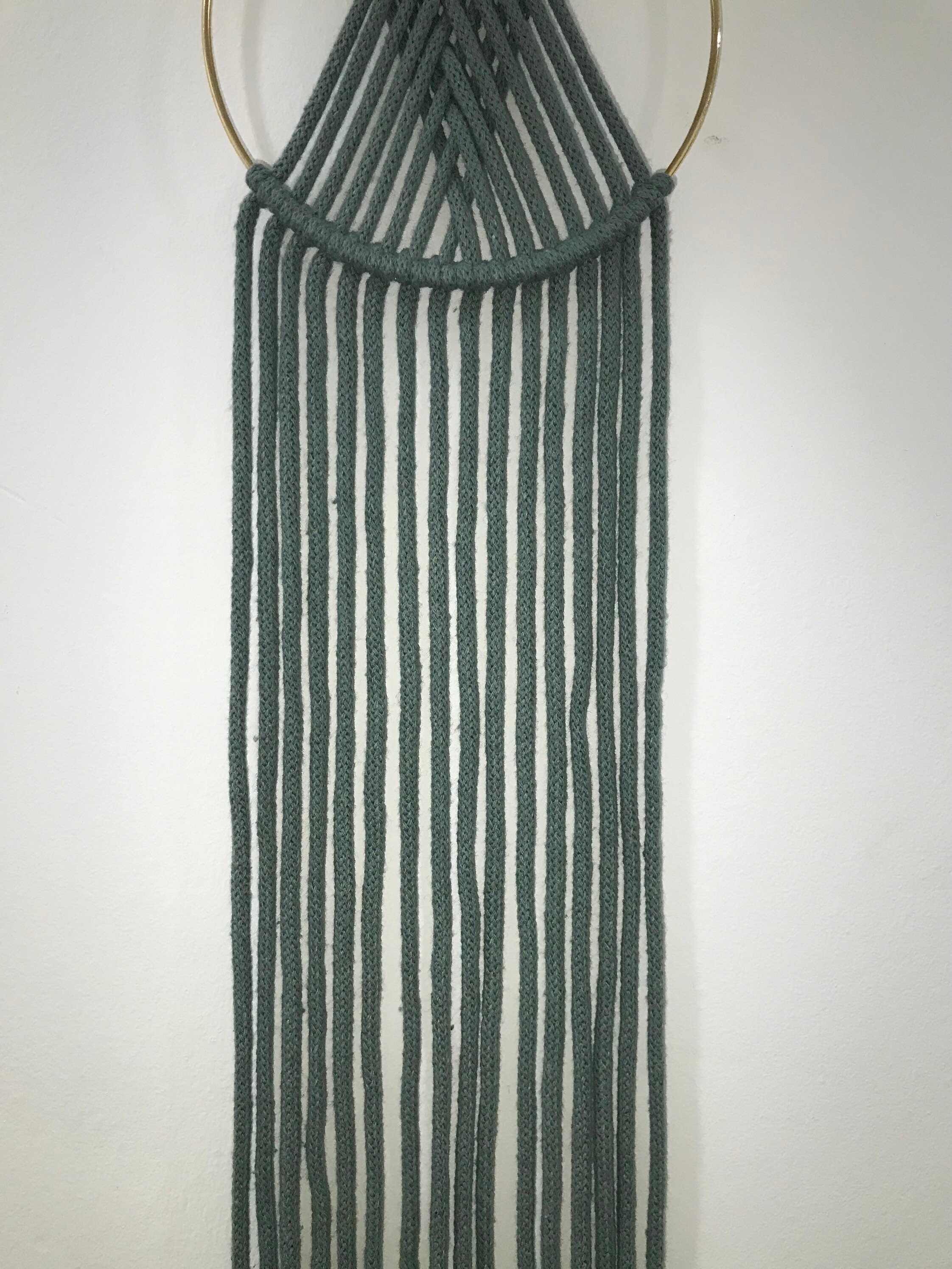 Macramé Ring Wall Hanging in Laurel Etsy