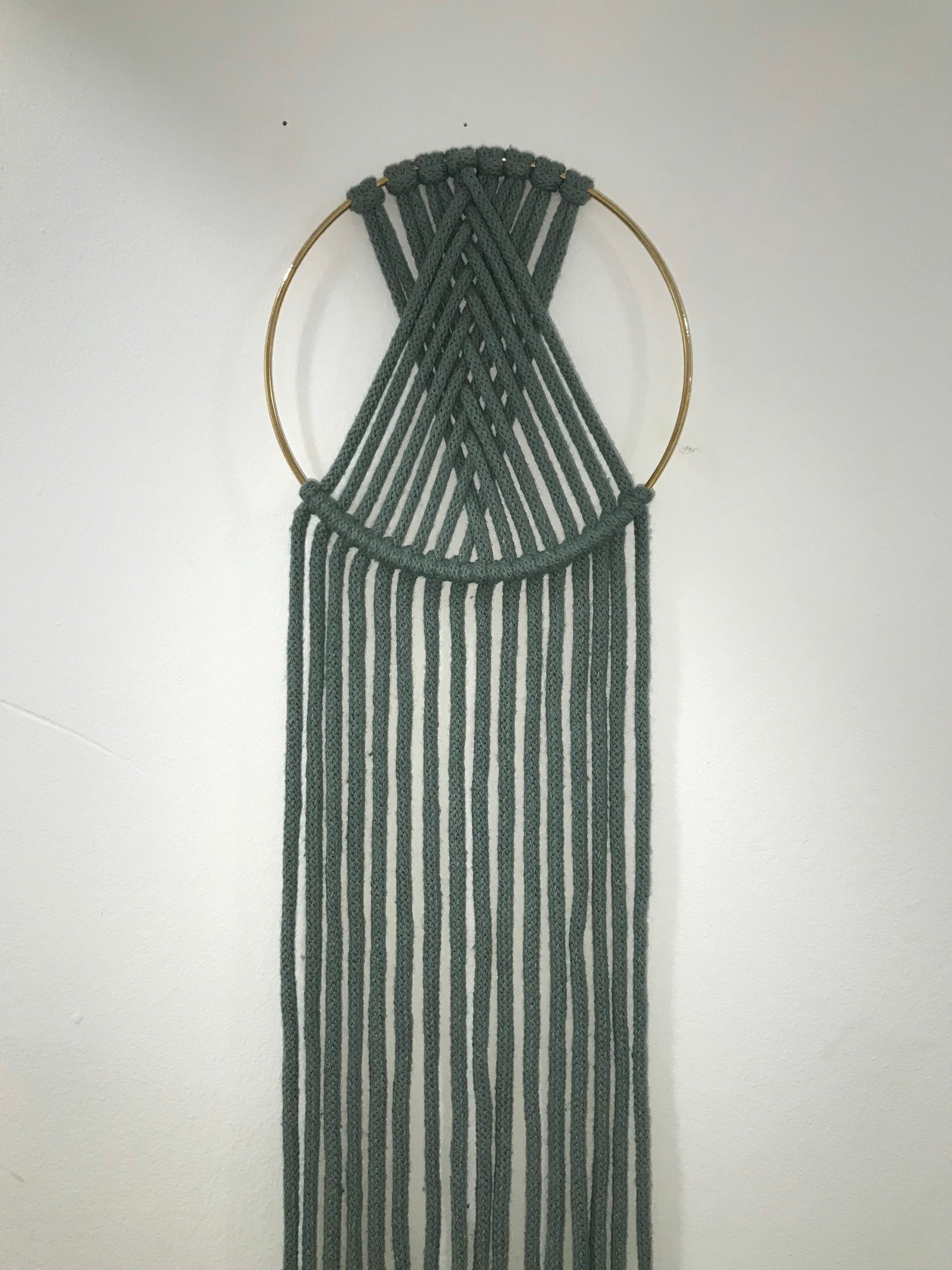 Macramé Ring Wall Hanging in Laurel Etsy