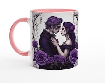 Gothic Romance Mug: AI-Designed Ceramic Coffee Cup (11oz)