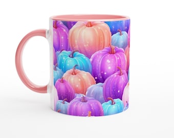 Pastel goth pompoen keramische mok - Witchy koffiemok 11oz