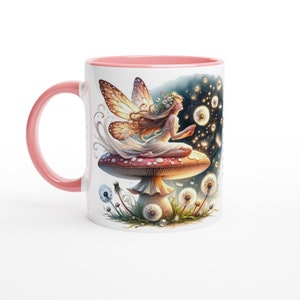 Fairy Mushroom Mug: Fantasy Woodland Ceramic Coffee Cup