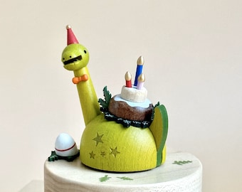 Wooden Dinosaur Music Box