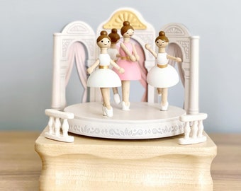 Wooden Ballerina Music Box