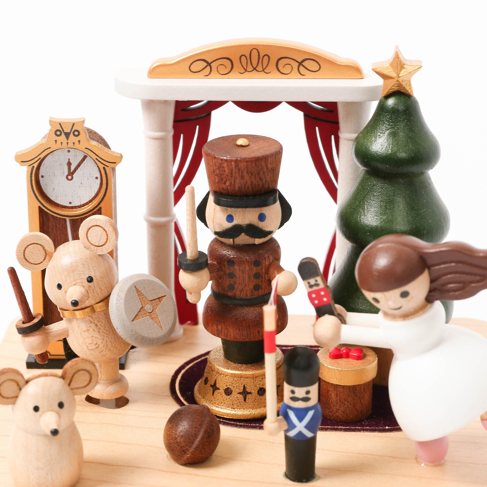 Wooden Nutcracker Ballet Music Box Etsy