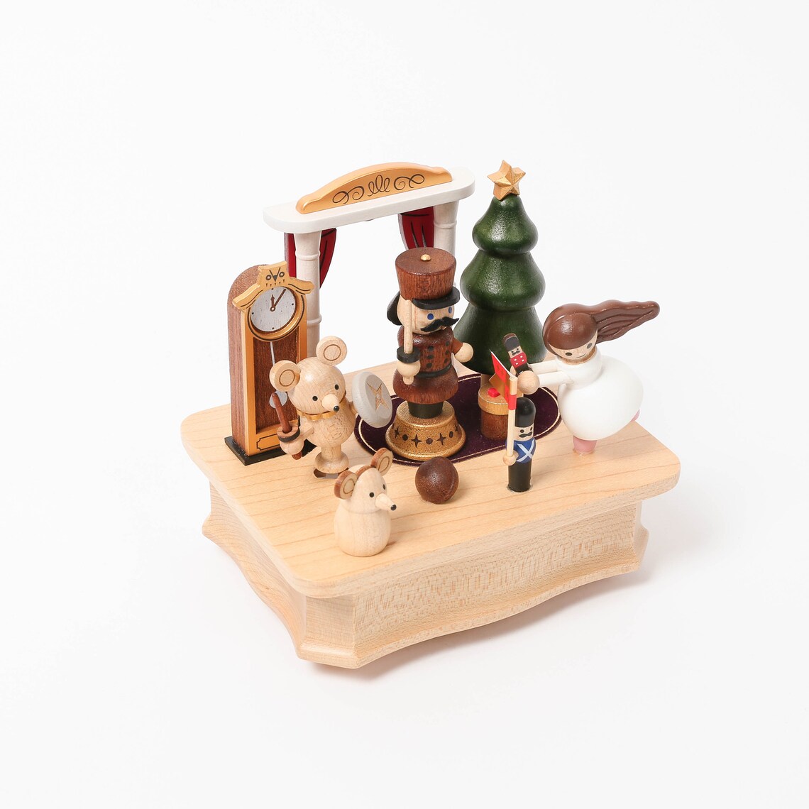 Wooden Nutcracker Ballet Music Box Etsy