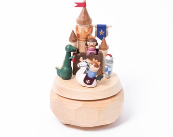 Wooden Adventure Castle Music Box