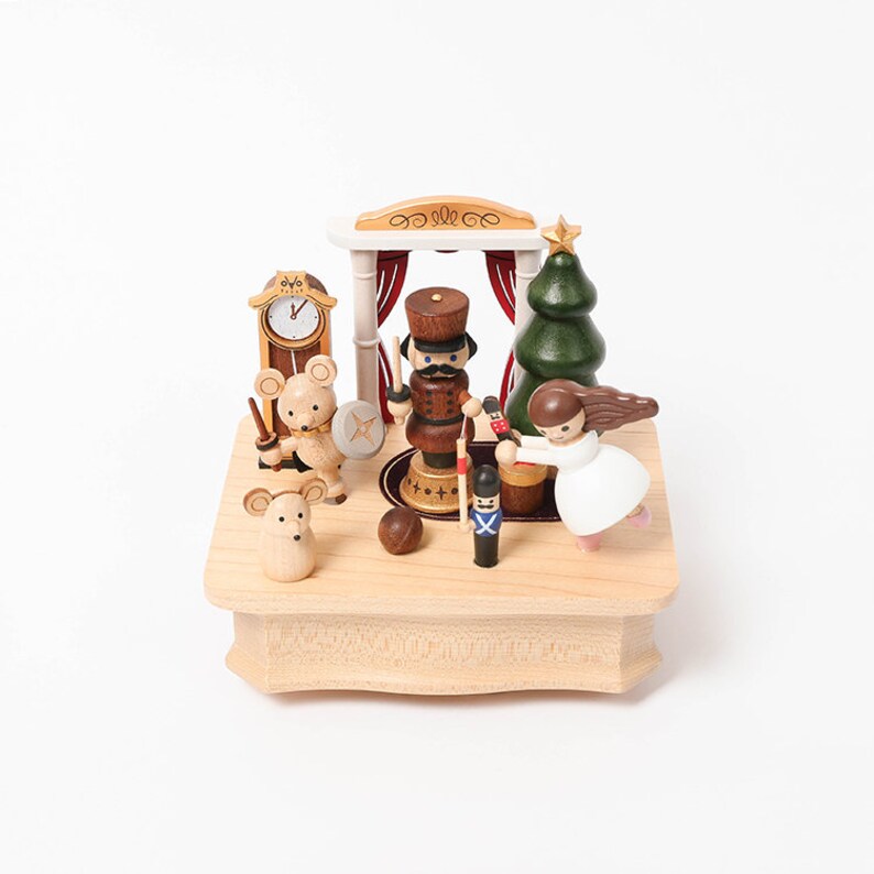 Wooden Nutcracker Ballet Music Box Etsy