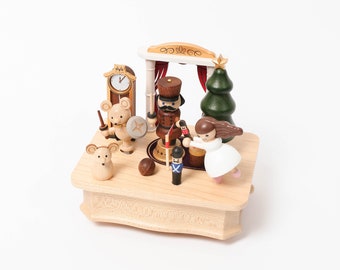 Wooden Nutcracker Ballet Music Box