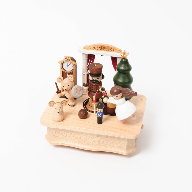 Wooden Nutcracker Ballet Music Box Etsy