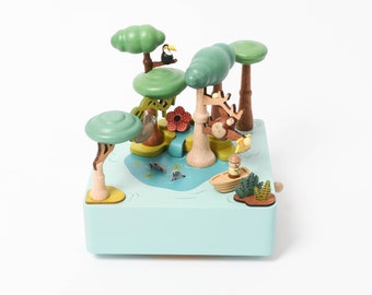 Wooden Rainforest Music Box