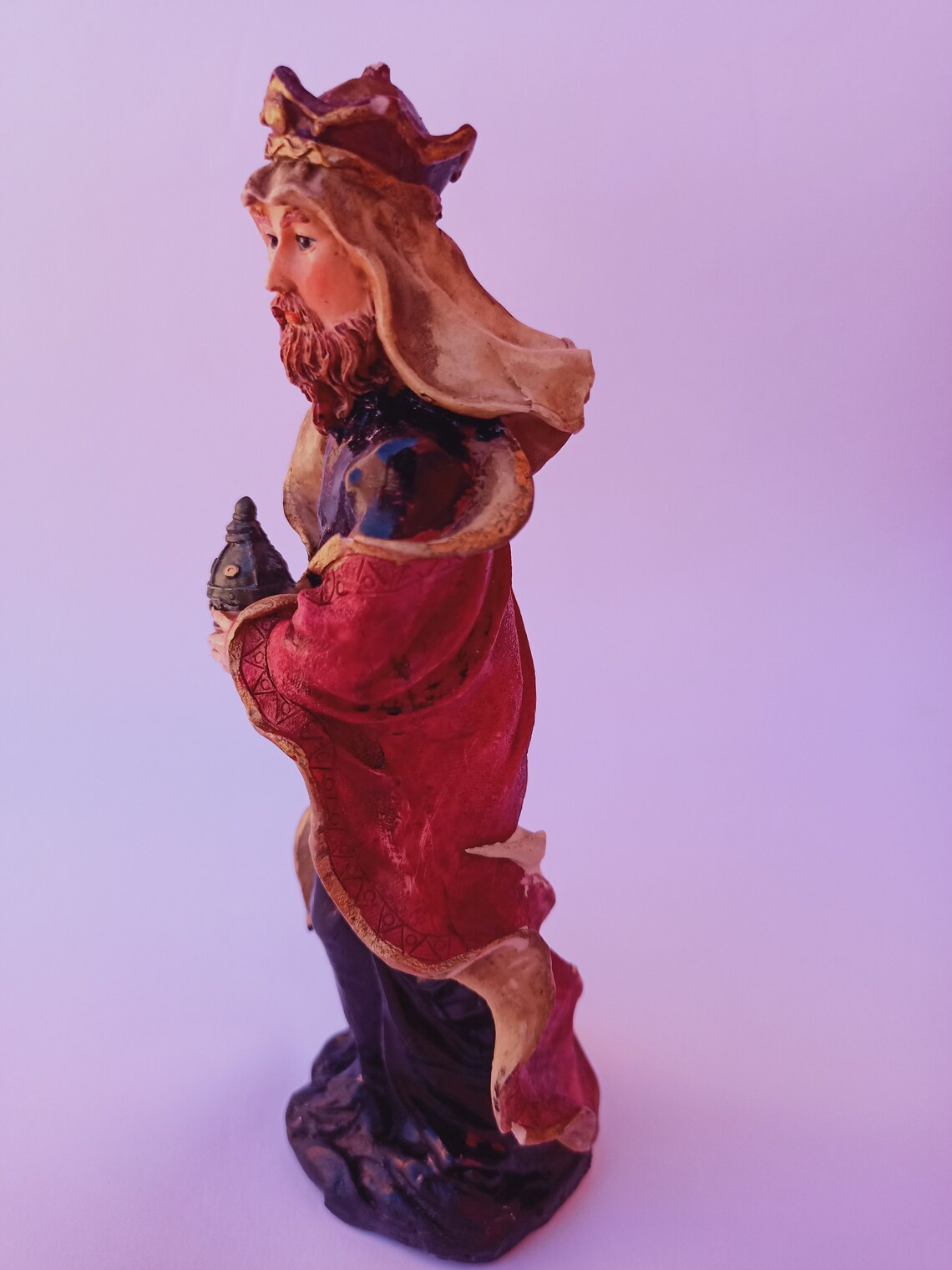 Vintage Jesus Christ Porcelain Figurine Miniature Statuette Etsy